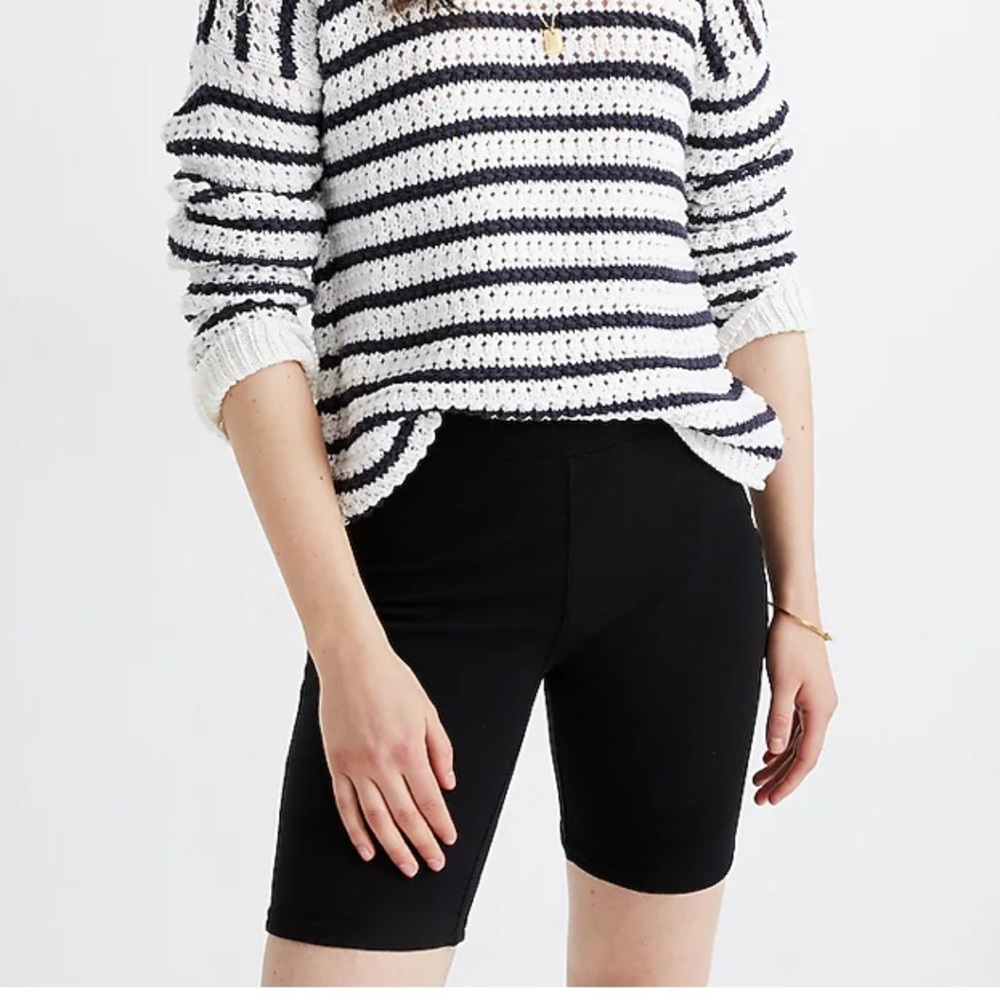 Madewell Ottoman Jacquard Biker Shorts